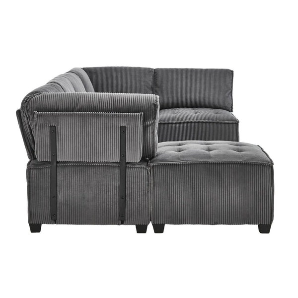 English Elm United We Win U-Shaped Modular Sectional Sofa - 6-Seat Reversible Chaise For Stylish Living Rooms W1568S00157-GIGA