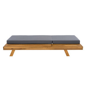 English Elm Christopher Knight Home® - Lounge Chaise Set - Durable Acacia Wood With Water-Resistant Cushions For Stylish Outdoor Comfort N770P253442T_65429.00CUSHDGRY