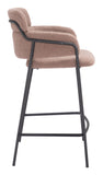 Marcel Counter Stool - Set of 2 Brown 109666 Zuo Modern