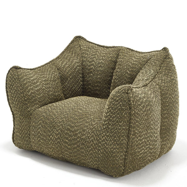 English Elm Sofa plush beanbag chair with superfiber cover and resilient foam filling for ultimate home comfort and relaxation Olive Green W1996P252266