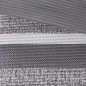 English Elm 6 Piece Reversible Jacquard Quilt Set with Embroidered Decorative Pillows, Chic Stripe Design Grey+Taupe 23.03 L x 17.91 W x 11.02 H B03597477