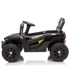 English Elm 24v Kids Utv Ride on with Dual 80w Motors Remote Control and Four Wheel Suspension Black W1578P342134