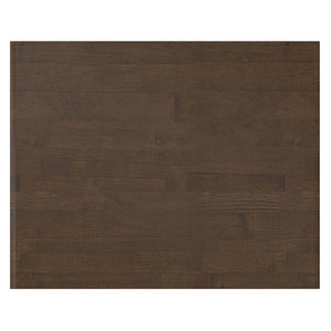 English Elm Banting Solid Rubberwood Nightstand in Walnut Brown with Drawer, Open Shelf & Graphite Base Finish B136P364302