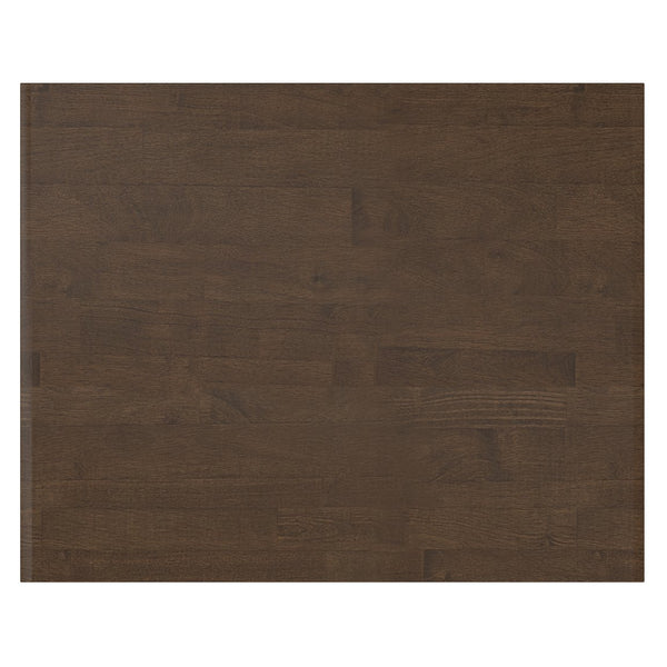 English Elm Banting Solid Rubberwood Nightstand in Walnut Brown with Drawer, Open Shelf & Graphite Base Finish B136P364302