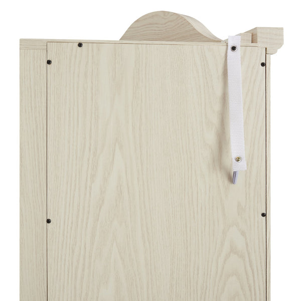 English Elm Lighted Corner Curio Cabinet With Adjustable Shelves & Integrated Lighting - Elegant White Oak Display W1758P300125