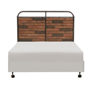 INK+IVY Renu Industrial Queen Headboard II116-0070 Light Brown Multi/Gun Metal