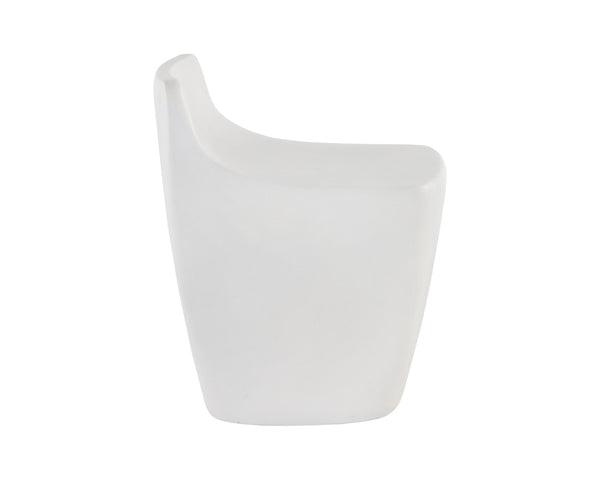 Sunpan LEDGER Stool - Contemporary Sculptural Design for Modern Homes, Ergonomic Comfort & Versatile Style 109275