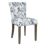 OSP Home Furnishings Kendal Chair Paisley Blue