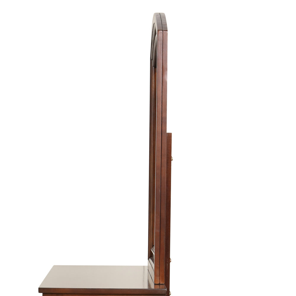 English Elm Charming Cherry Traditional Mirror with Rich Cherry Finish, 42"H x 36"W, Timeless No-Assembly Decor B078108516