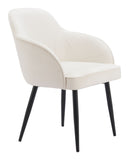 Jolie Dining Chair - Set of 2 Ivory 110157 Zuo Modern