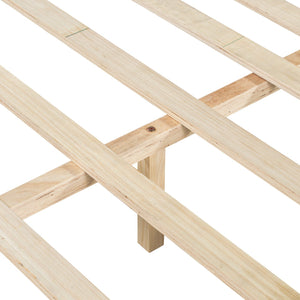 English Elm Christopher Knight Home® - Premium Pine Wood Queen Bed Frame With Upholstered Headboard - Mid-Century Modern Style & Durability N770P345991N_N770P345992N