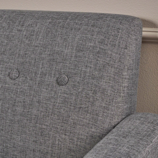 English Elm Christopher Knight Home® - CHAIR Gray Fabric Modern Club Chair — Elegant, Supremely Comfortable Living Room Accent Seat 61237.00GRY