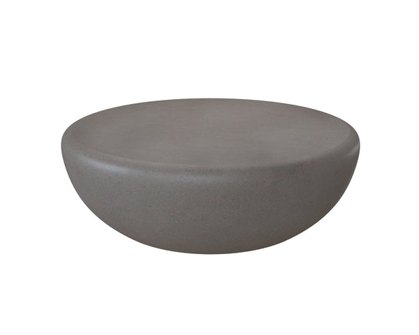 Sunpan IOLITE Round Coffee Table in Grey - Modern Minimalist Design for Stylish Living Spaces & Functionality 110702