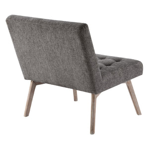 OSP Home Furnishings Sadie Chair in Charcoal Fabric Charcoal Grey