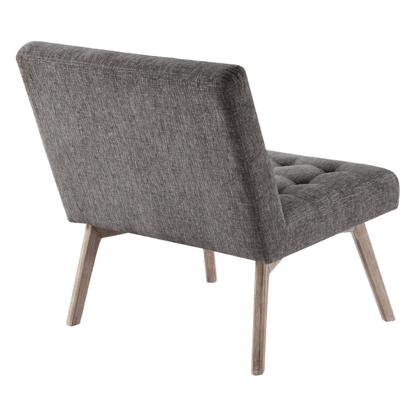 OSP Home Furnishings Sadie Chair in Charcoal Fabric Charcoal Grey