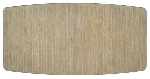Hooker Furniture Surfrider Expandable Rectangle Dining Table With Driftwood Pecan Top, Double-Base, Seats Up To 10 6015-75217-80