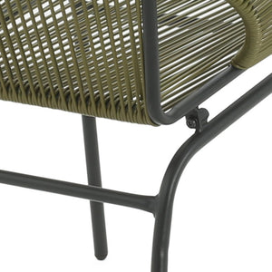 English Elm Christopher Knight Home® - NUSA Modern Outdoor Wicker Club Chairs Set of 2 with Durable PE Rattan Weave and Sleek Iron Frame Green N775P198603G