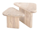 Navidic Coffee Table Set (2-Piece) Natural 109872 Zuo Modern