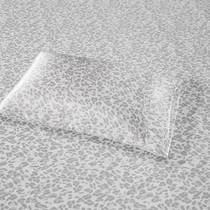 JLA Home Madison Park Essentials - Sheet Satin Leopard Print Luxury Sheet Set — Silky, Wrinkle-Resistant, Hair & Skin Friendly Bedding Gray Leopard MPE20-999