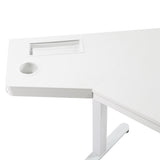 OSP Home Furnishings Stealth Sit-to-Stand Electric Heigh White