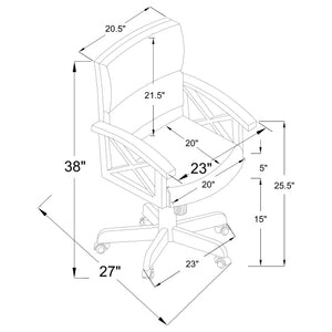 English Elm Calloway Tobacco 5-Piece Game Set with Upholstered Tan Casters, Rich Wood Grain Table for Entertaining B062S00897