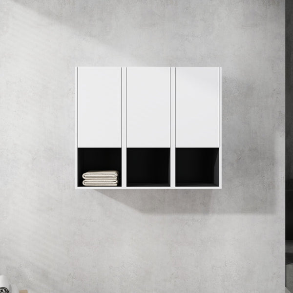 English Elm 12" Bathroom Side Cabinet - Wall-Mounted Storage Solution With Soft-Close Doors & Eco-Friendly Build W999S00281