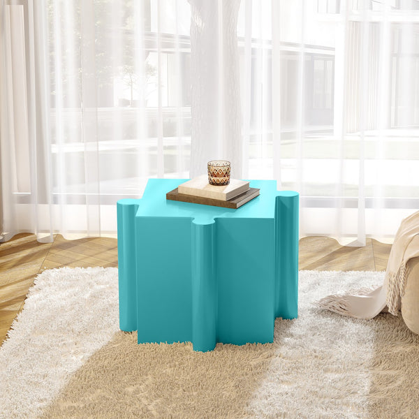 English Elm Christopher Knight Home® - Puzzle Art Side Table - Modular Light Blue Mgo Design For Indoor & Outdoor Custom Layouts, Versatile! N770P347931L