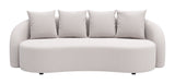 Sunny Isles Sofa Beige 704018 Zuo Modern