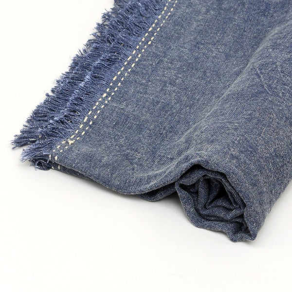 English Elm Stonewashed Linen Woven Throw Blanket With Artisan Fringe – Cozy, Breathable & Stylish 52X68" B346P321249-GIGA