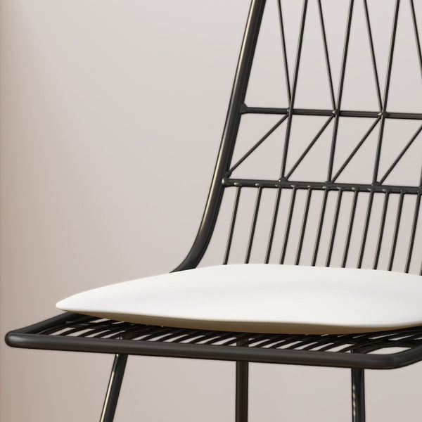 English Elm Christopher Knight Home® - Niez Counter Stools - Stylish Pair Of Durable Iron Frame Seating With Cushions For Indoor & Outdoor Use 63918.00BLKIVY