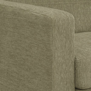 OSP Home Furnishings Pacific Club Chair with Chrome Legs Modern Upholstered Accent Seat for Living Room Armchair PAC51-S126