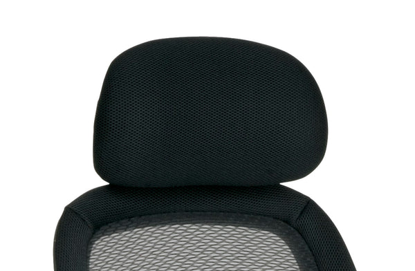 OSP Home Furnishings Headrest for Space Seating Chairs Breathable Mesh Ergonomic Neck Support Greenguard HRM003