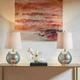 Ranier Casual Iridescent Glass Table Lamp