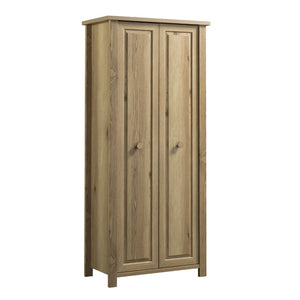 English Elm Storage Cabinet - Versatile Brown Wood Unit For Kitchen, Laundry & Living Areas With Adjustable Shelves B356P367807-GIGA