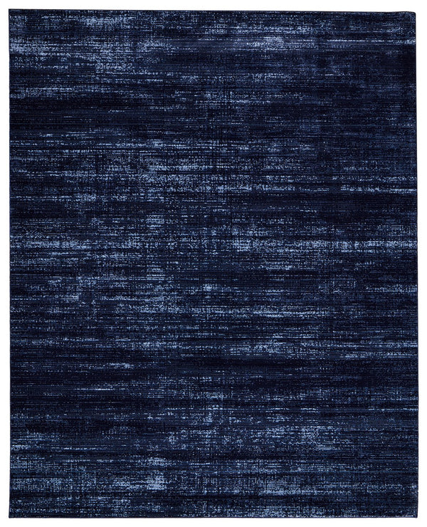 Feizy Rugs Deja Modern Low-pile Rug - Turkish Crafted With Polyester For Stylish Comfort In Any Room Decor Blue,Black Polypropylene,Polyester Dja39pjfnvy000h04