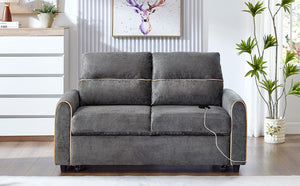 English Elm Swivel Barrel Accent Chair Chenille Tufted Round Club Seat for Living Room Lounge Grey N719S002330E
