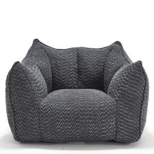 English Elm Sofa plush beanbag chair with superfiber cover and resilient foam filling for ultimate home comfort and relaxation Black W1996P252270