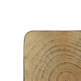 Christopher Knight Home® - Noble House - - Mgo Twist Shape Side Table, Wood-Like Texture, Natural Color