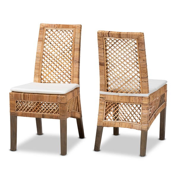 English Elm Modern Handcrafted Seagrass Woven Mahogany Counter Stool for Kitchen Island B2750P467636