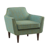 Madison Park Cruz Mid-Century Mid Century Accent Chair FUR100-0008 Blue-Green