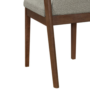 English Elm Christopher Knight Home® - Upholstered Backrest Armless Dining Chairs - Sleek Mid-Century Fabric Seats on Durable Oak Frame, 300lb Capacity Light Brown,Walnut N771P346002W