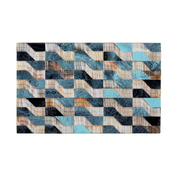 Ezra Decorative Box Set of 2 - Artisan Crafted Bone & Horn with Linen-Lined Interiors, Unique Style