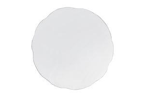 English Elm CT-90-30-30 Hand-Hammered Stainless Steel Coffee Table in Silver — Modern Rounded Artisanal Centerpiece B009P321117