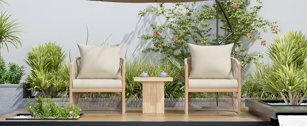 English Elm Christopher Knight Home® - [Set Of 2] Modern Beige Curved Aluminum Lounge Chairs With Plush Cushions For Outdoor Comfort N767P237033B_2
