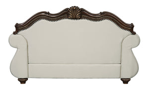 English Elm Pierce 5-Piece Living Room Set In Beige Fabric & Cherry Finish: Elegant Comfort For Every Home B2726S00283-GIGA