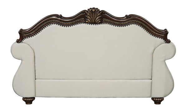 English Elm Pierce 5-Piece Living Room Set In Beige Fabric & Cherry Finish: Elegant Comfort For Every Home B2726S00283-GIGA