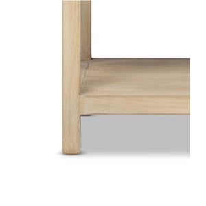 English Elm Ellis Reclaimed Pine Five Shelf Tall Bookcase with Cerused Finish for Living Spaces B2719P485506