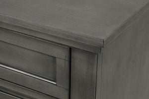 English Elm Meade Contemporary 5-Drawer Chest with Felt-Lined Top, Dovetail Construction & Wood Feet for Style Gray 39.5 L x 53 W x 20.5 H B078P301547