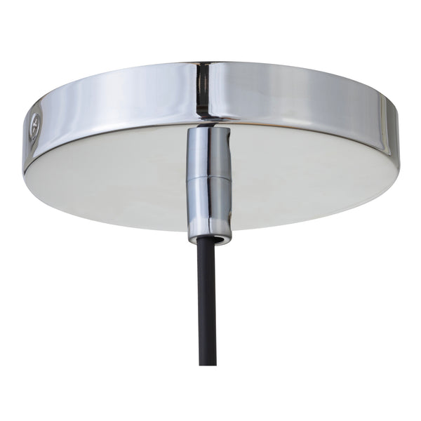 English Elm Ida Retro Pendant Light Opaque Amber Glass Shade Silver Finish for Dining Rooms B2769P498434