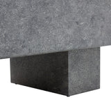 English Elm Modern Simple Gray Texture Mdf Coffee Table - 43.3"X21.6"X17.2" Practical Model.Making It An Ideal Addition To Any Living Room Or Apartment.